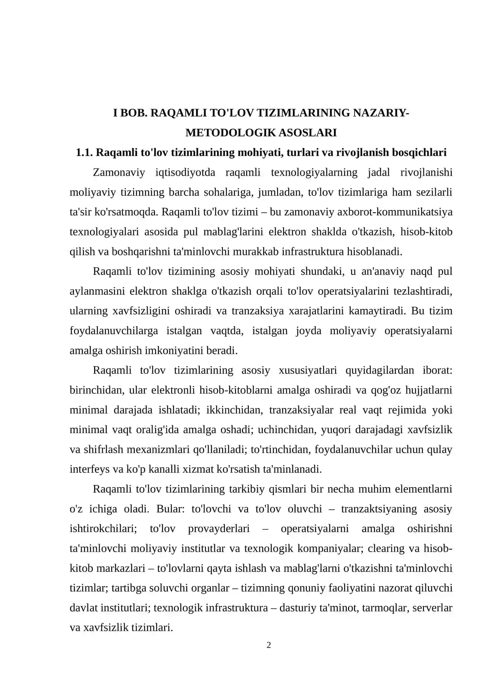 RAQAMLI TO'LOV TIZIMLARINING IQTISODIYOTGA TA'SIRI 2