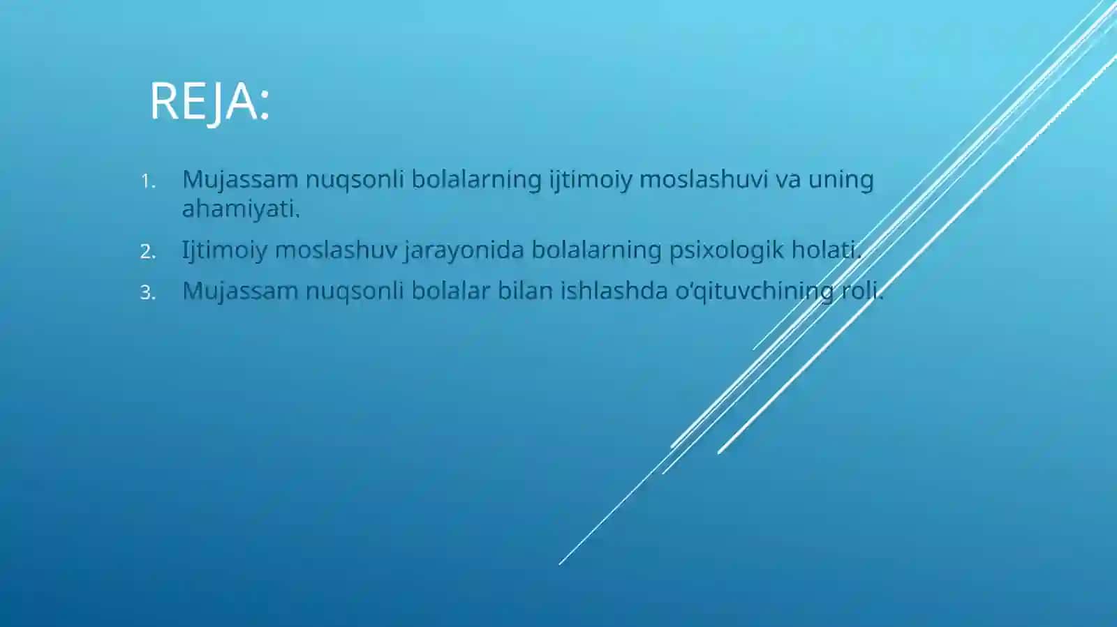 Mujassam nuqsonli bolalar ning ijtimoiy moslashuvi 2