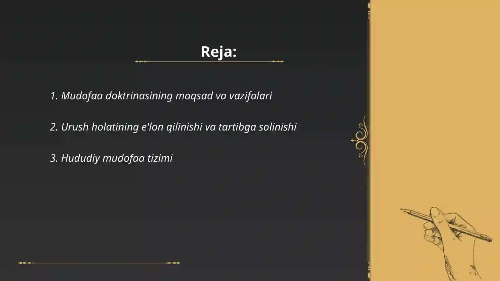 Urush holati va hududiy mudofaa xalqaro hamkorlik 2