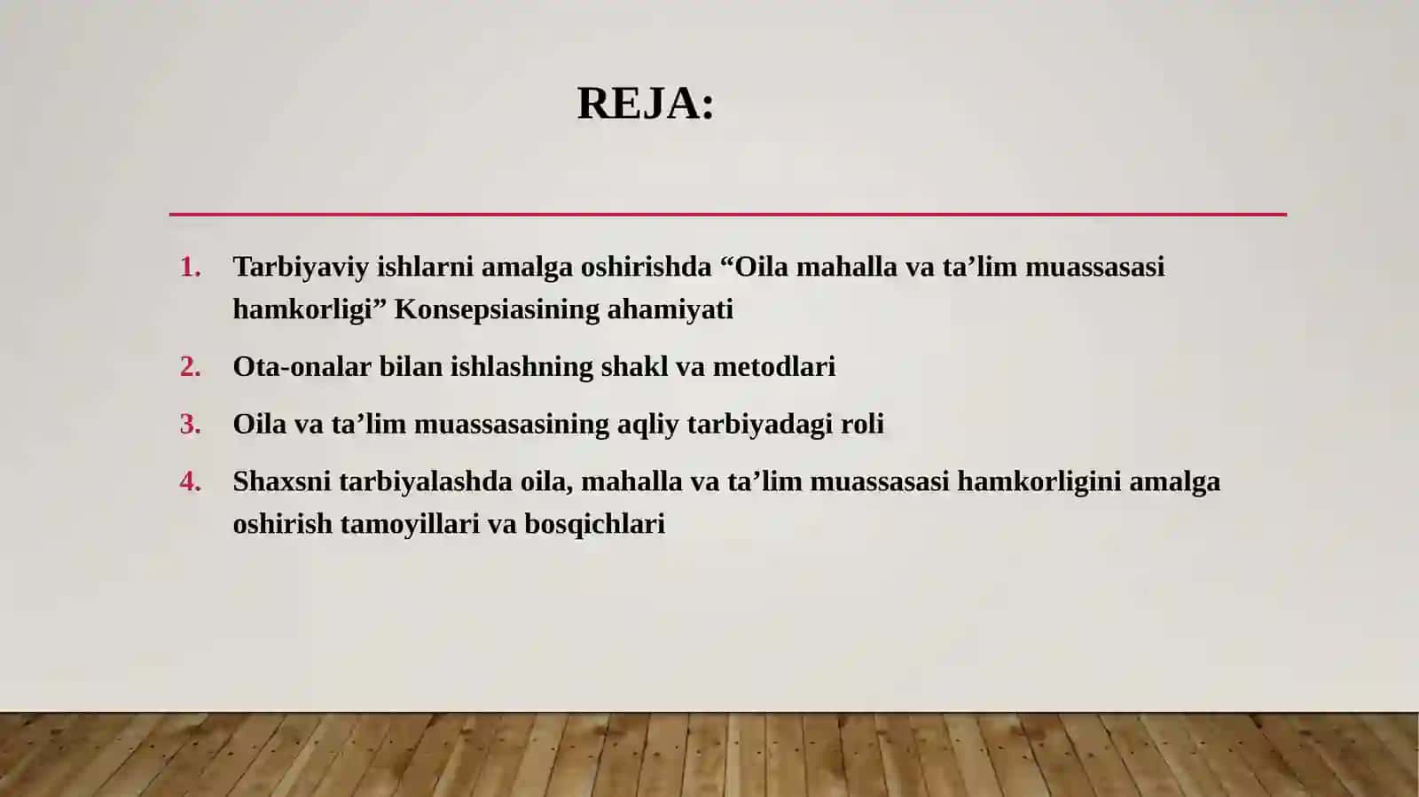 TA’LIM-TARBIYA JARAYONIDA OILA, MAHALLA VA TA’LIM MUASSASASI INTEGRATSIYASI 2