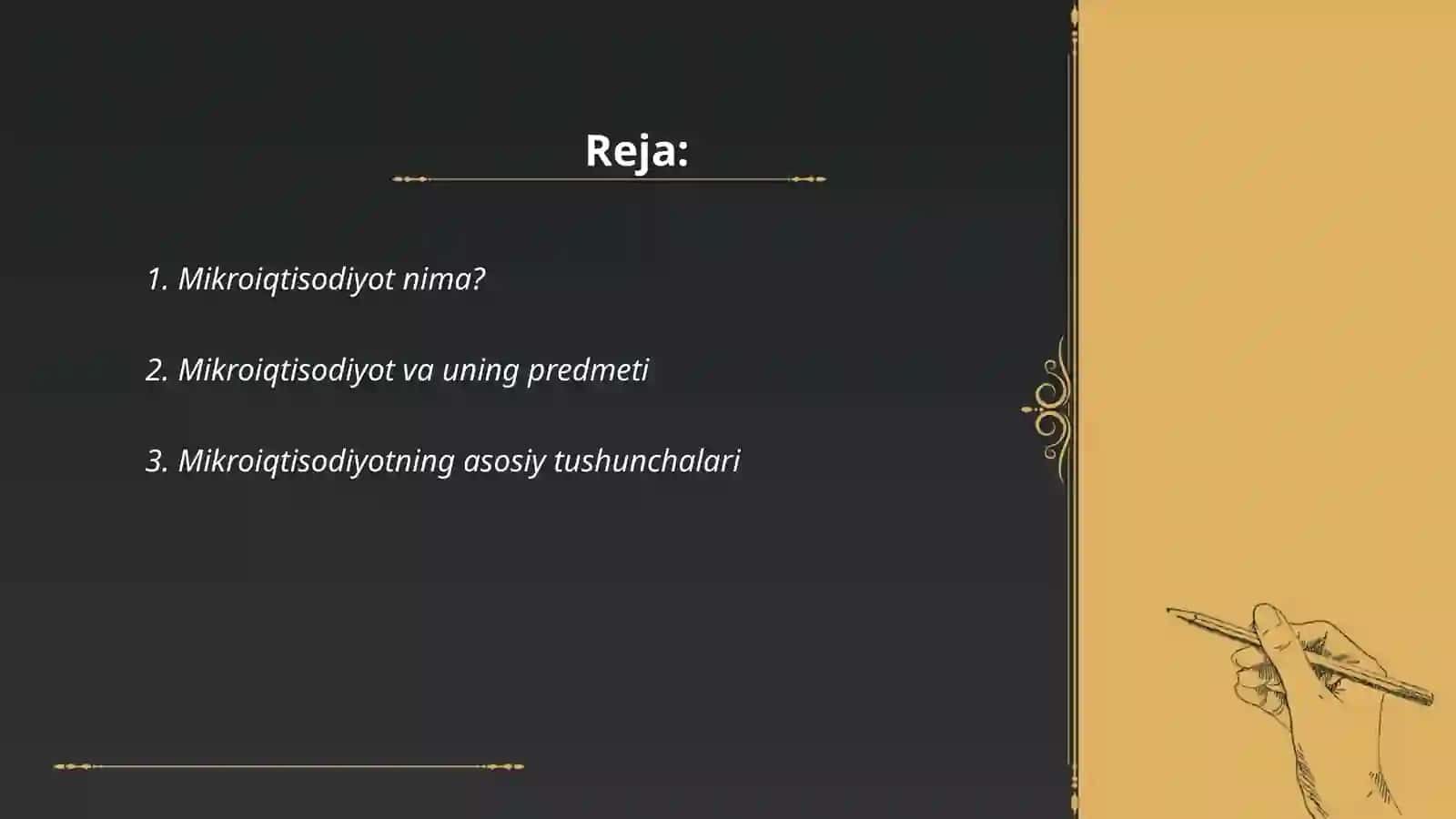 Mikroiqtisodiyot mohiyati, maqsadi va vazifalari 2