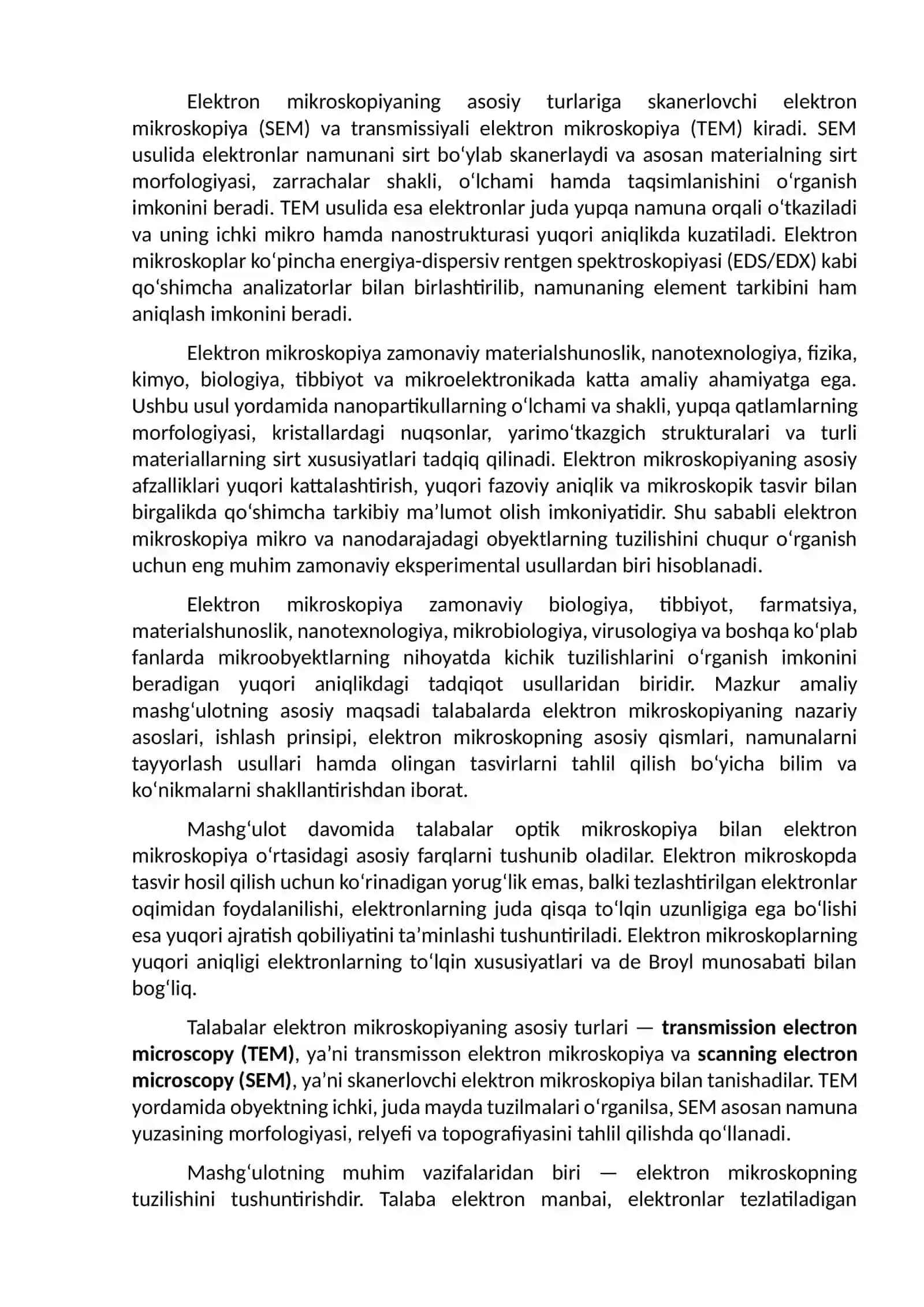 Elektron mikroskopiya 2