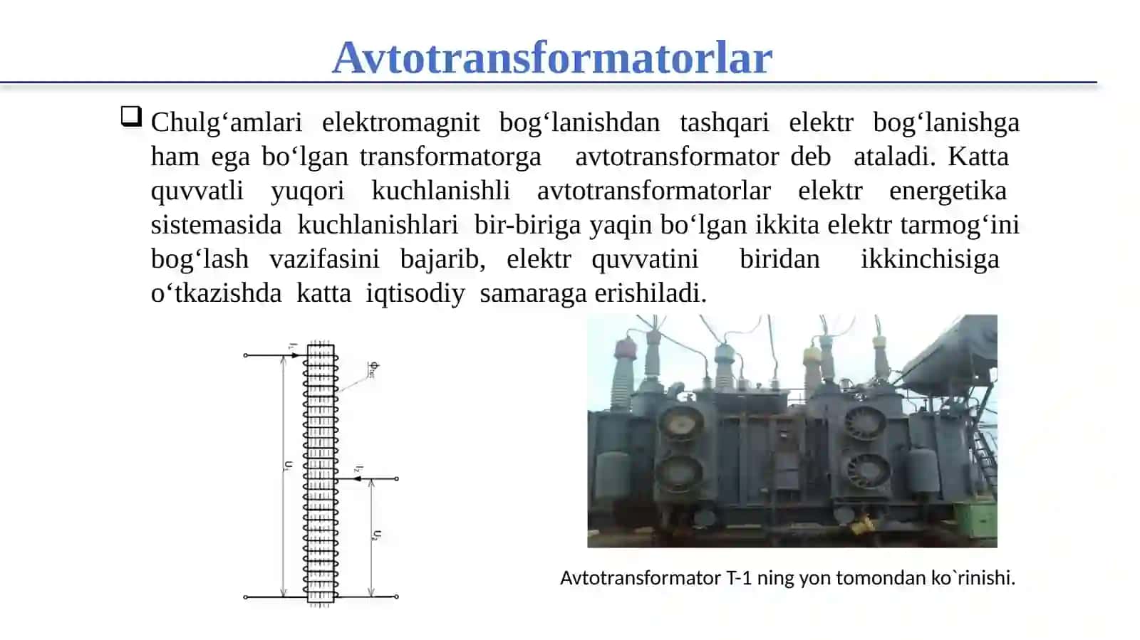 Avtotransformatorlarnimodellashtirish 2