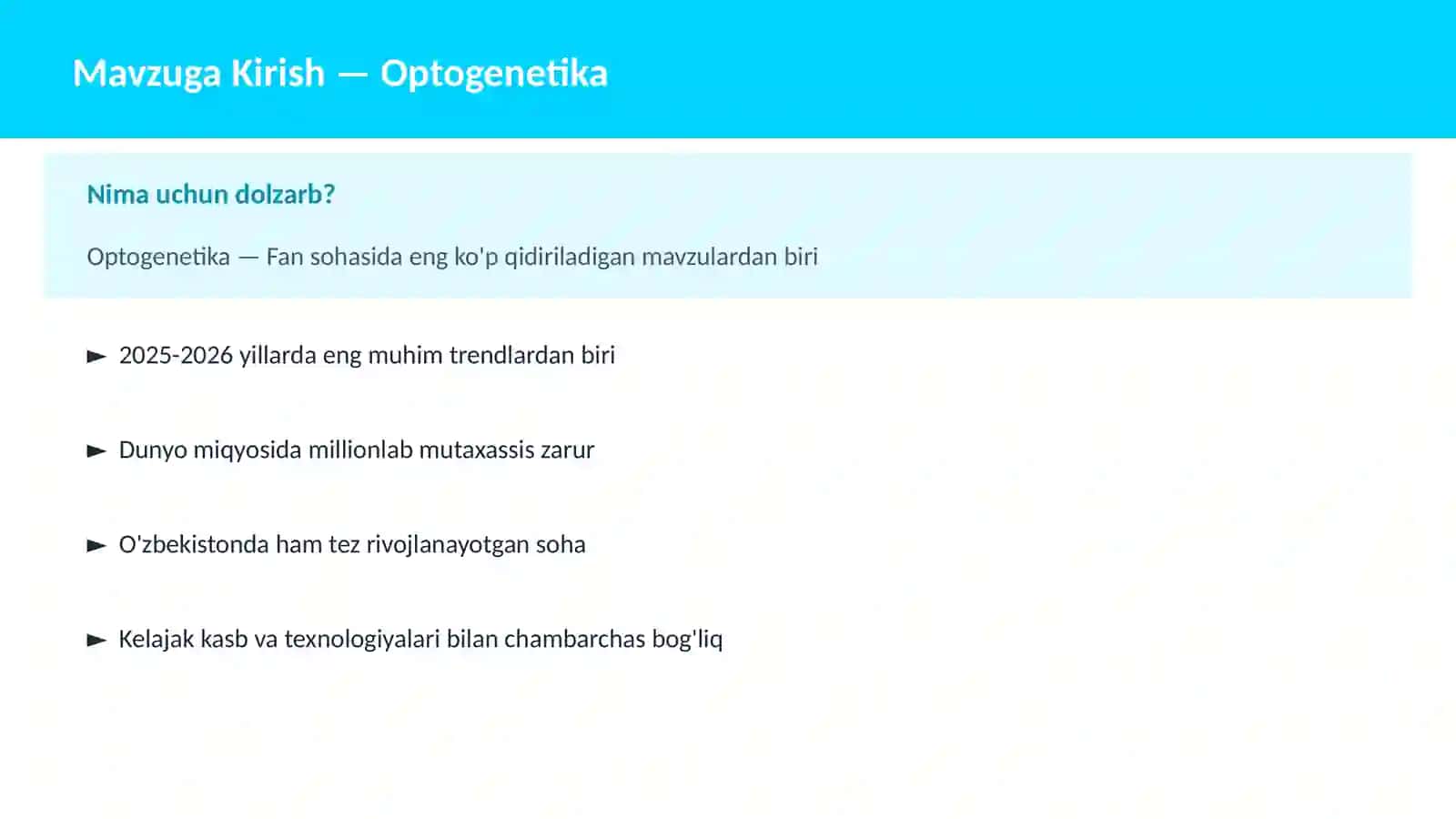 Optogenetika 2