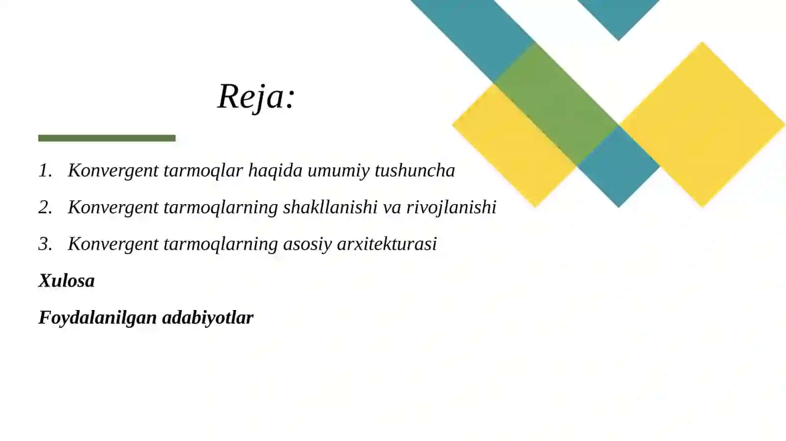 Konvergent tarmoqlarda marshrutlash va kommutatsiya tamoyillari 2