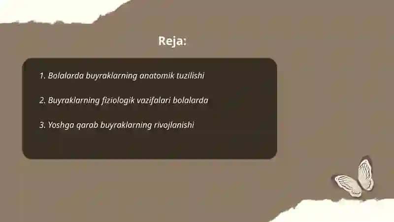 Bolalarda buyraklar anatomo fiziologik xususiyatlari 2