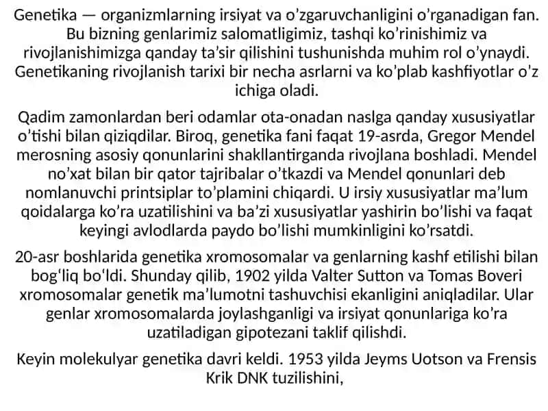 Genetika 2