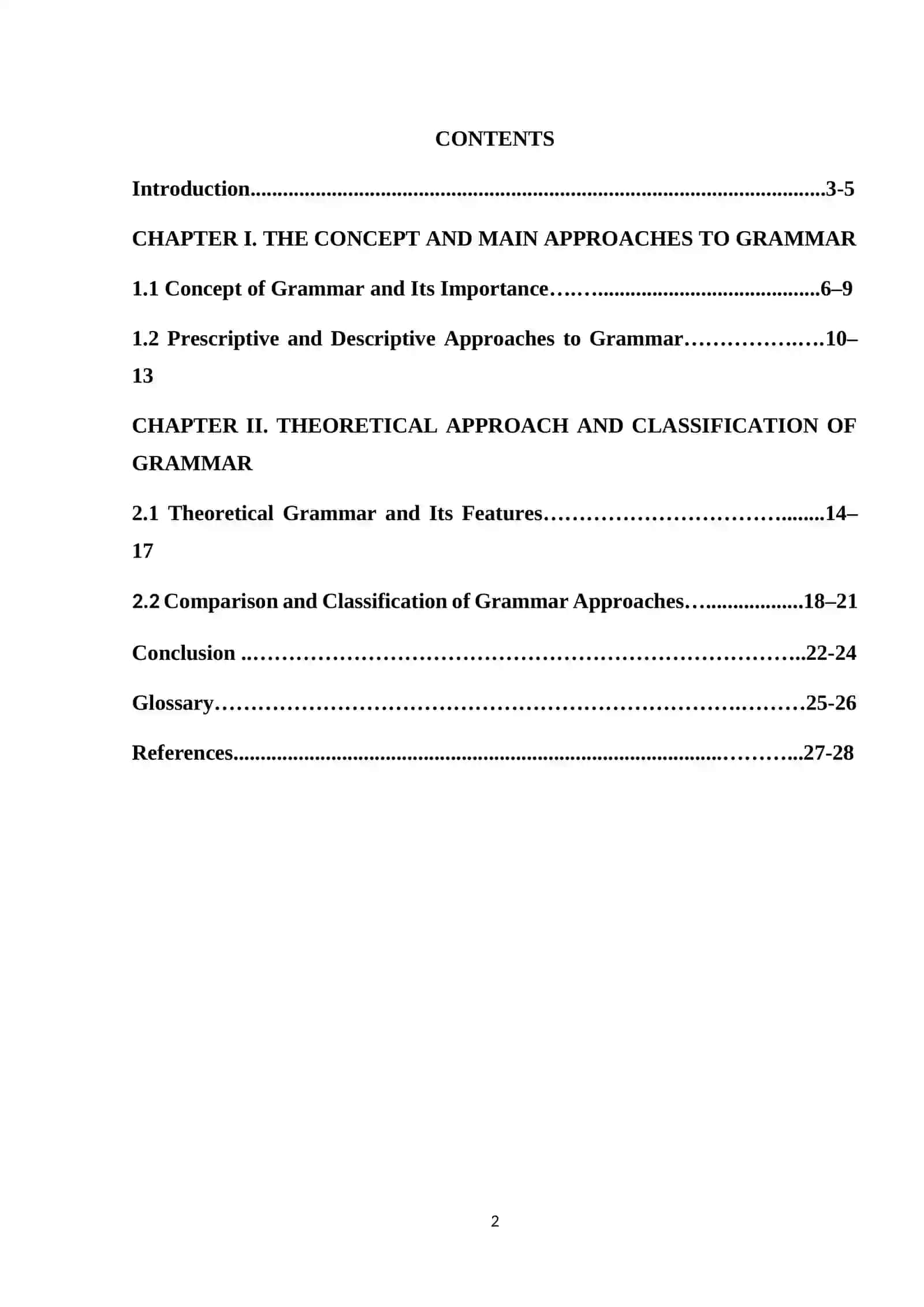 Classifications of grammar. prescriptive, descriptive, and theoretical approaches 2