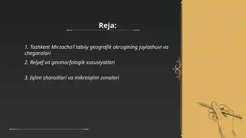 Toshkent Mirzachoʻl tabiiy geografik okrugi 2