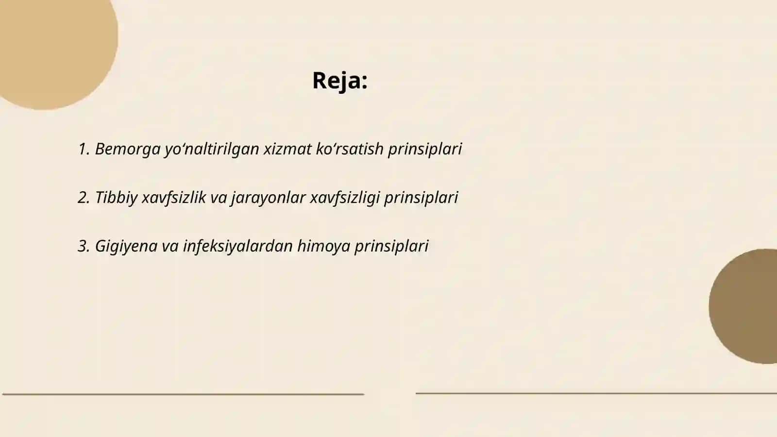 Davolash muassalarining ishlash prinsiplari 2