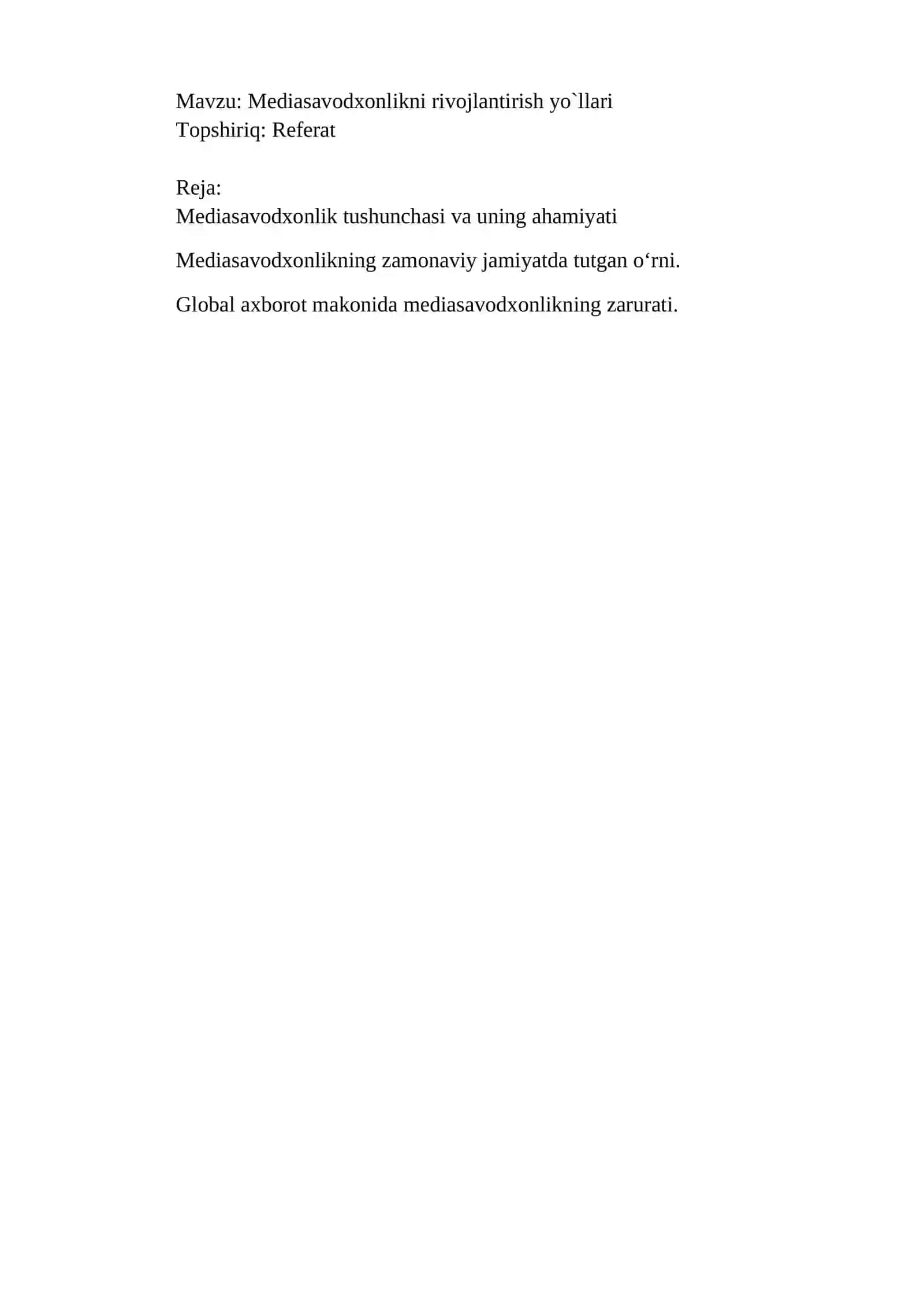Mediasavodxonlikning rivojlantirish yo‘llari 2