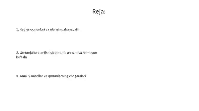 Keplerqonunlari.Butunolamtortishishqonuni 2