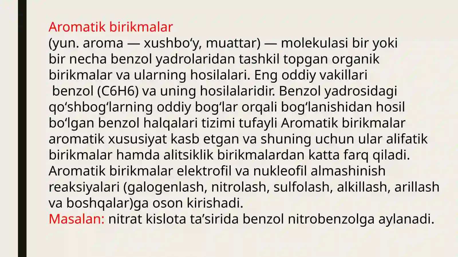 Aromatik birikmalar 2