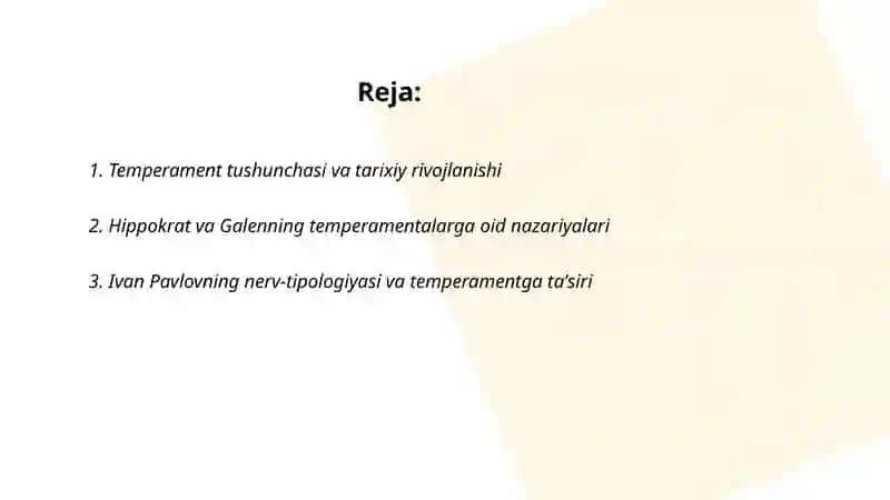 Temperamentning o'rganish turlari 2