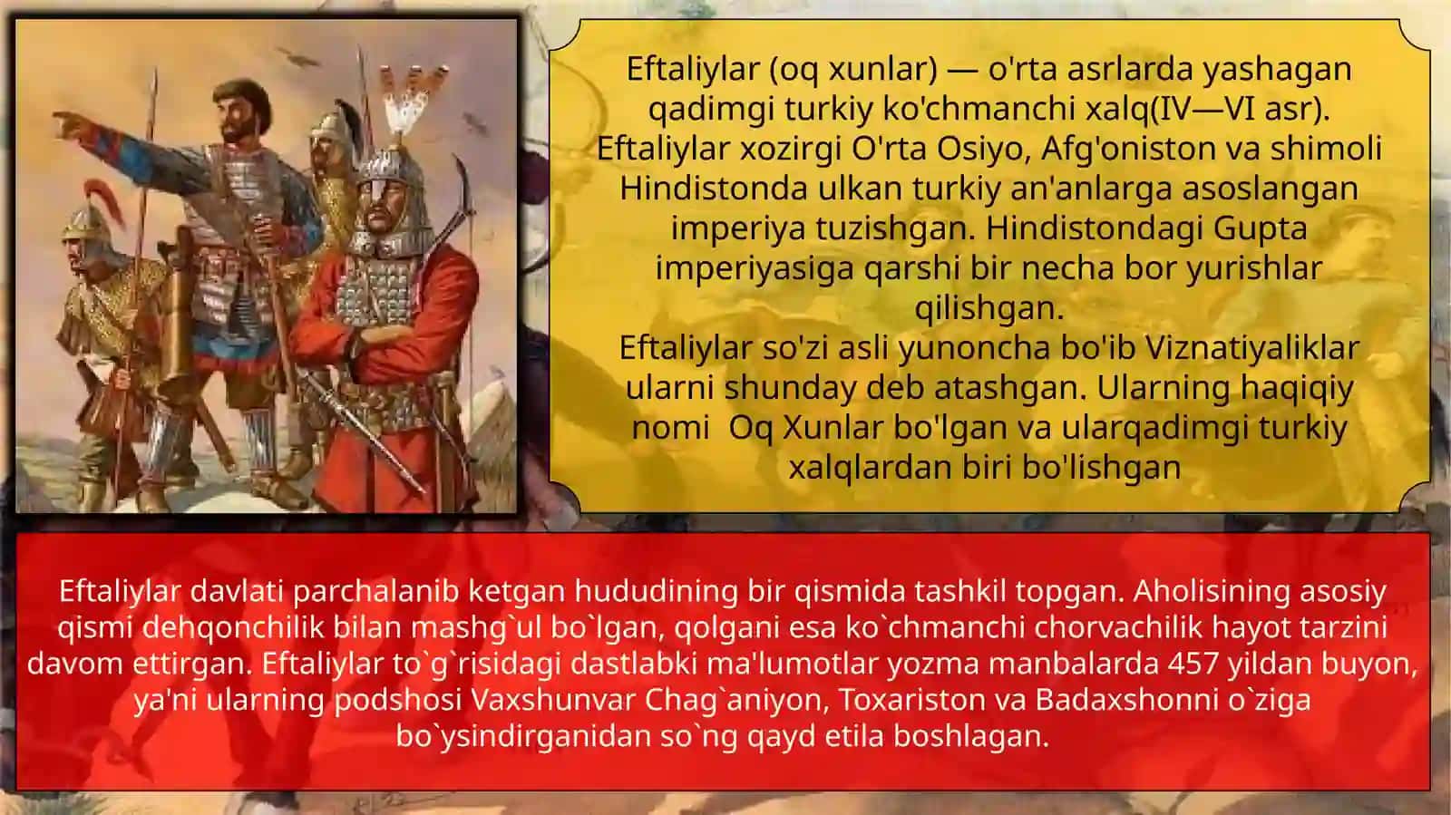 OQ XUNNLAR (EFTALITLAR) DAVLATI 2