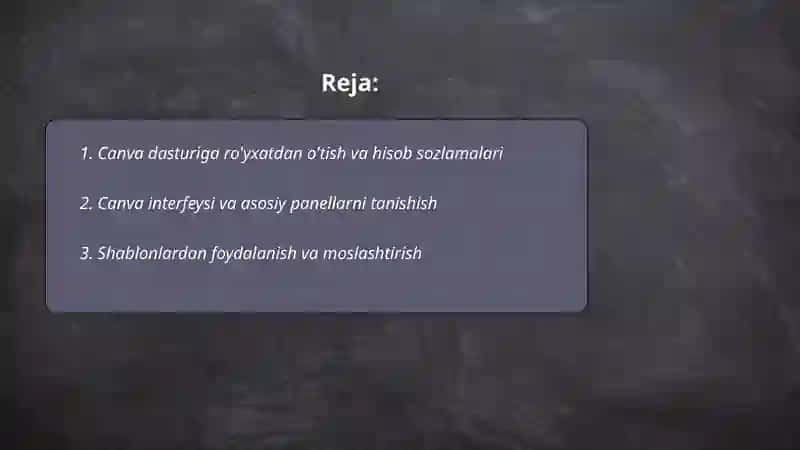 CANVA DASTURI 2