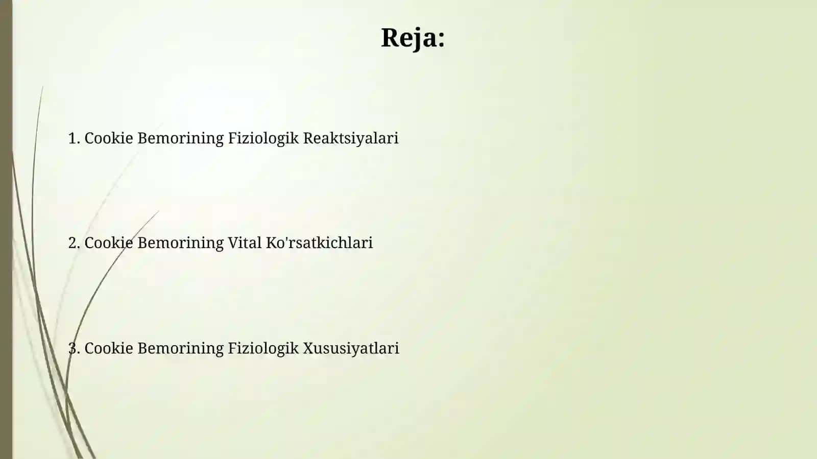 Cookie Bemorining Fiziologik Reaktsiyalari 2