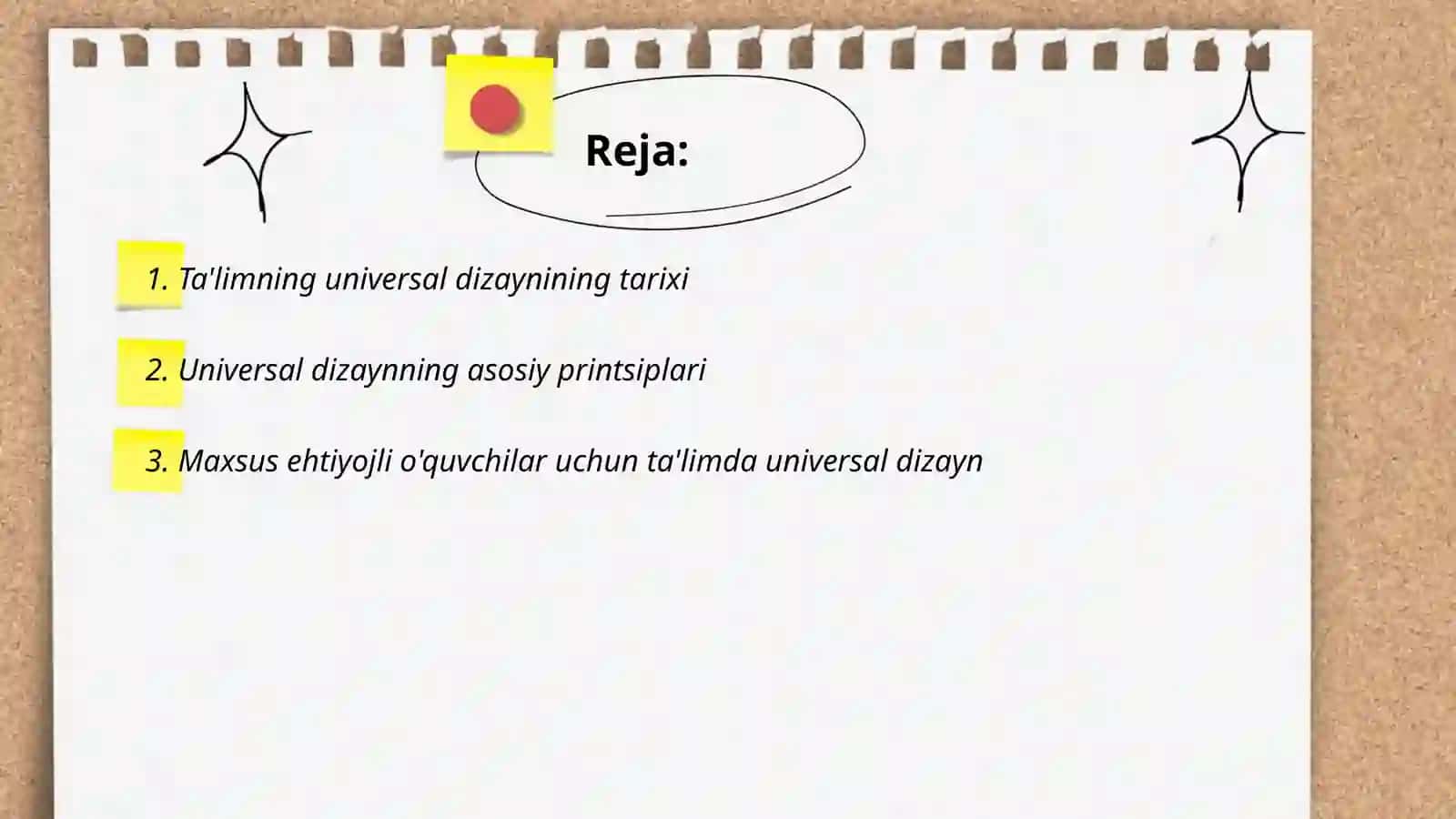 Ta'limning universal dizayni (TUD) 2