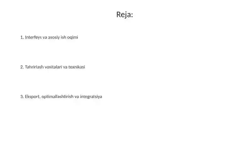 Adobe primer dasturida video lavhalarni montaj qilish texnologiyasi 2