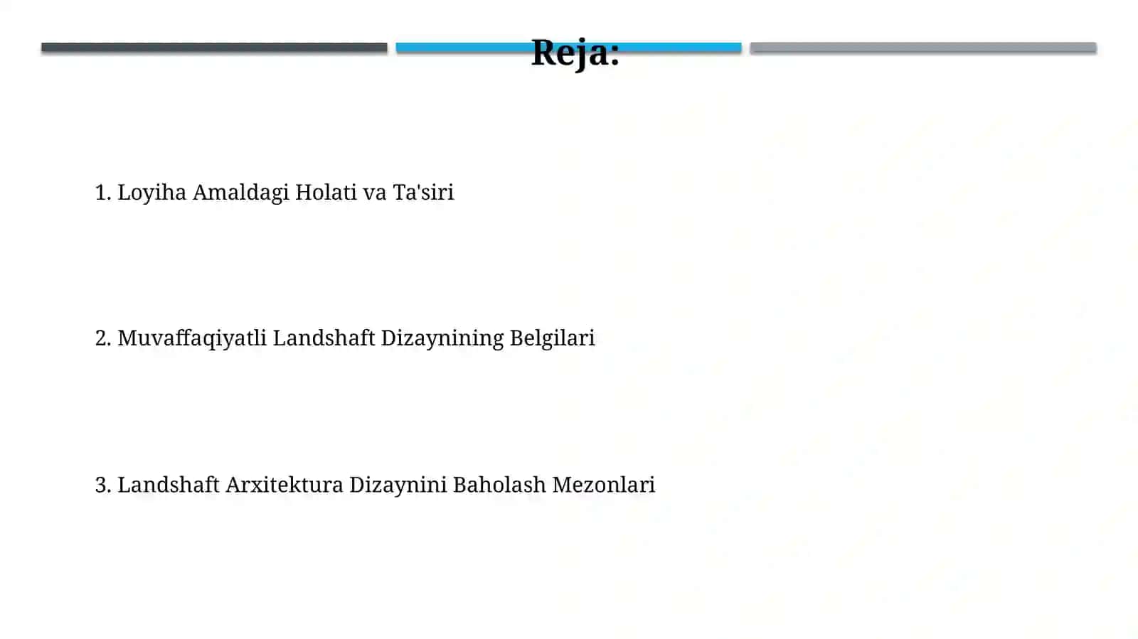 Arxitektura manzarali obodonlashtirishdarajasinibaholash 2