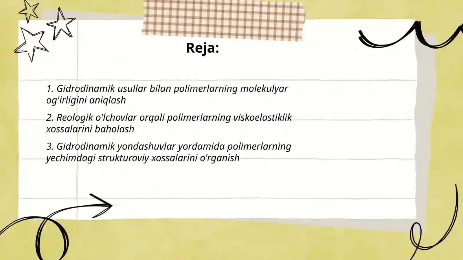 Gidrodinamik va reologik usullarni polimer xossalarini aniqlashdagi qollanishi 2