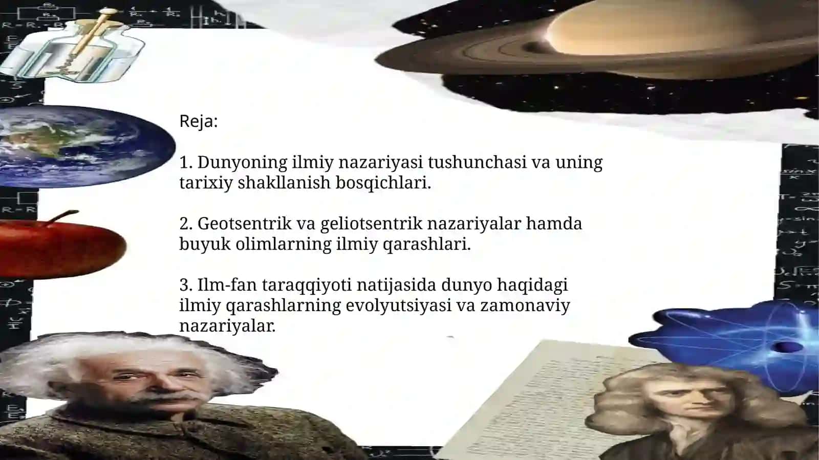 Dunyoning ilmiy nazariyasi 2