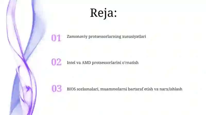 Zamonaviy protsessorlar 2