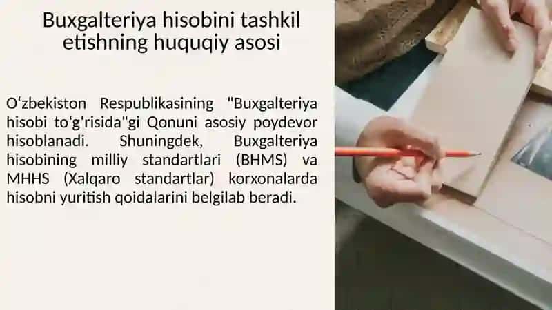 Biznes subektlarida buxgalteriya hisobini tashkil etish 2