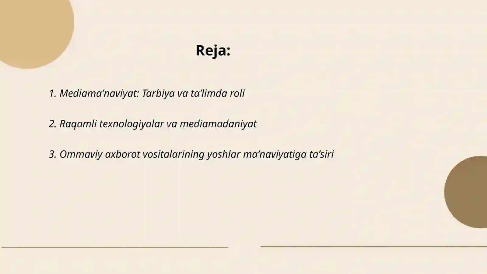 Mediamaʼnaviyat: Tarbiya va taʼlimda roli 2