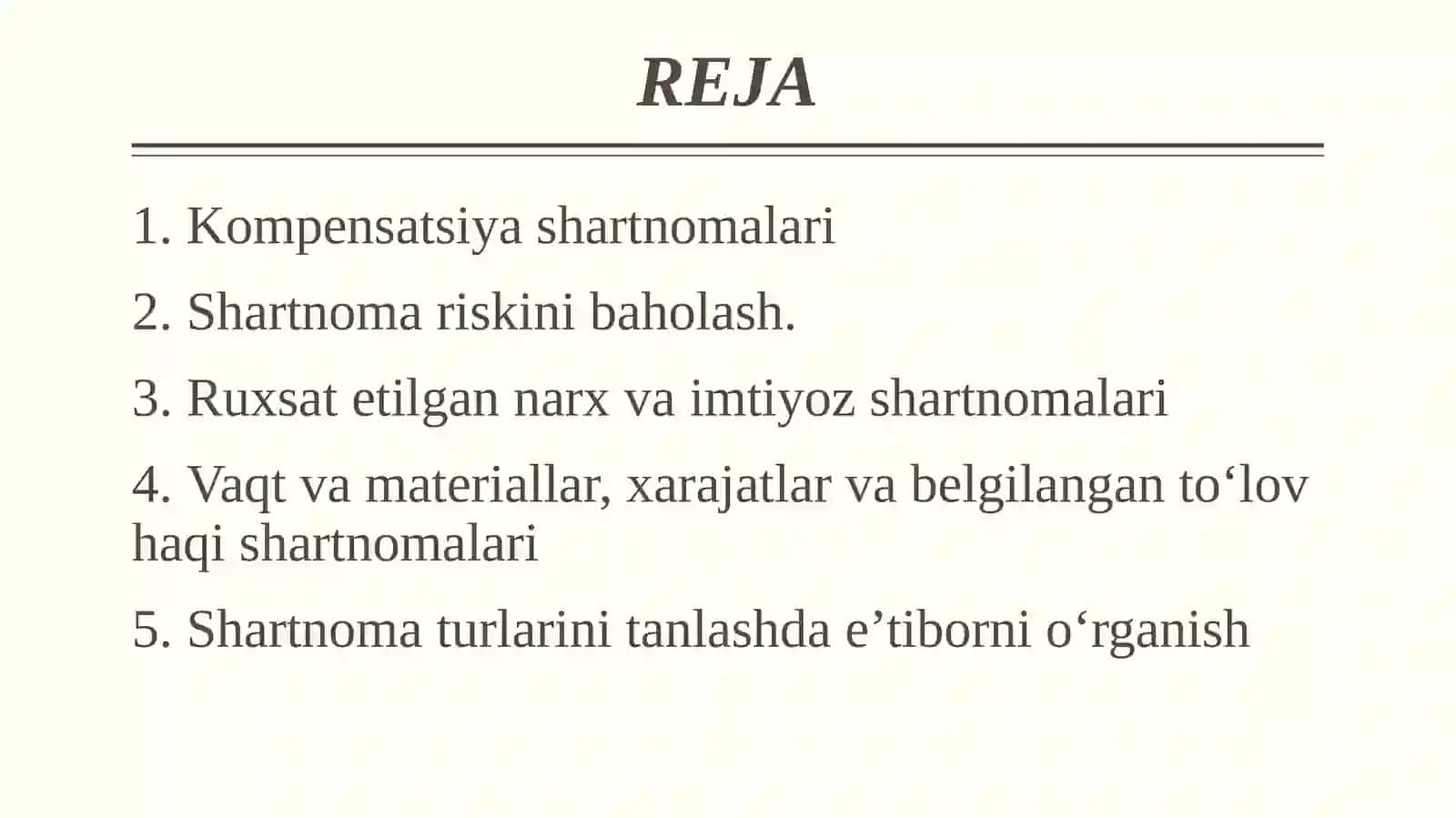 Kompensatsiya shartnomalari 2