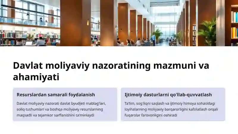 Davlat moliyaviy nazoratining o'ziga xos xususiyatlari 2