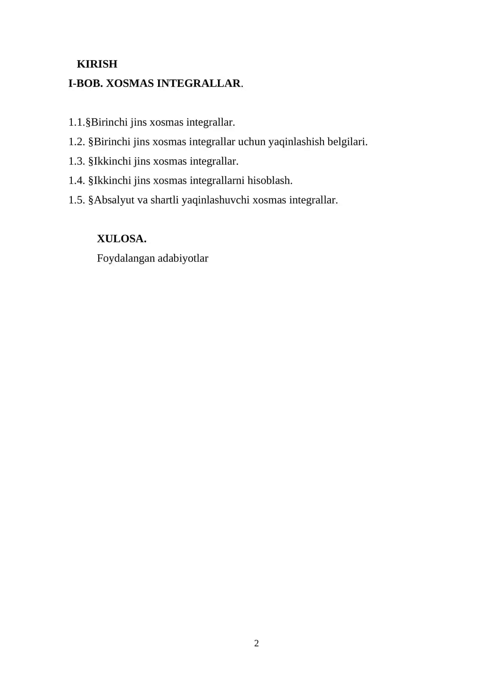 XOSMAS INTEGRALLAR 2