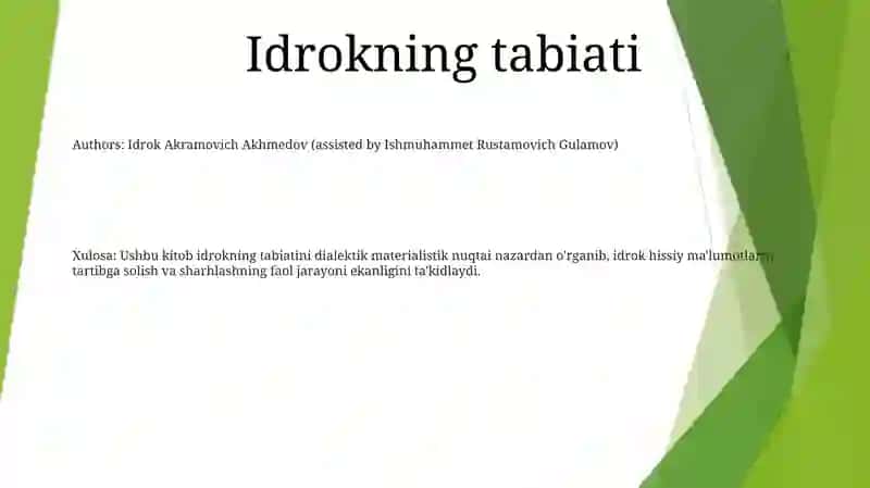 Idrok Akti Va Uning Tuzilishi 2