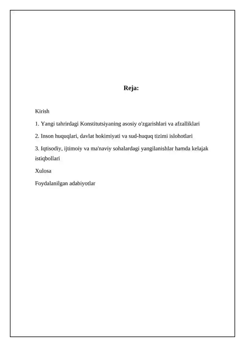 O‘zbekiston Respublikasi Konstitutsiyasi 2