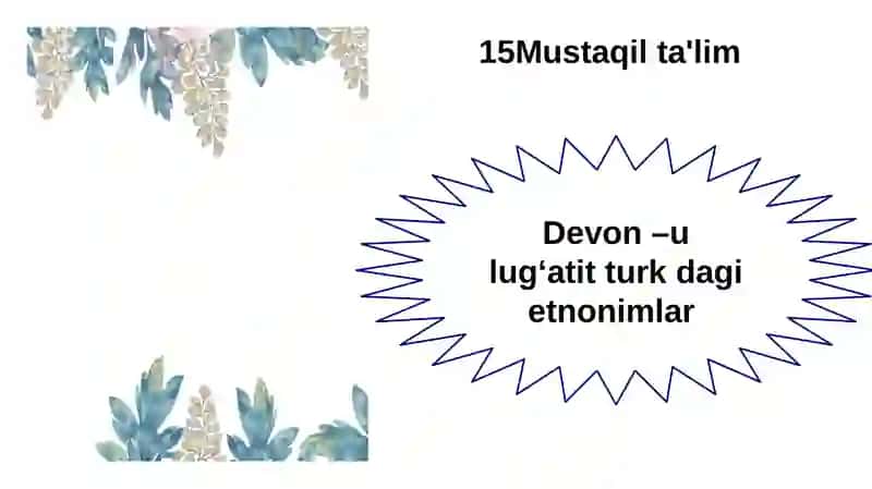 Devon–ulugʻatitturkdagietnonimlar 2
