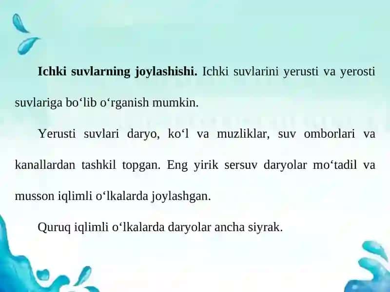 Orollardagi ichki suv havzalaridagi biogeografik xususiyatlar 2
