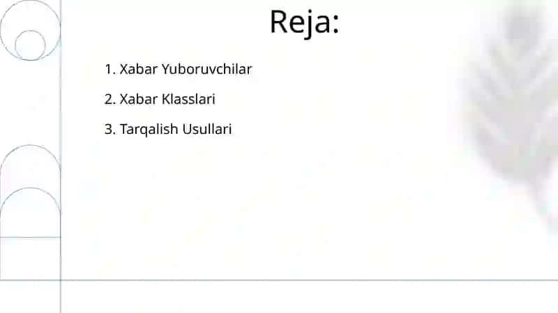 Xabar Klasslari 2