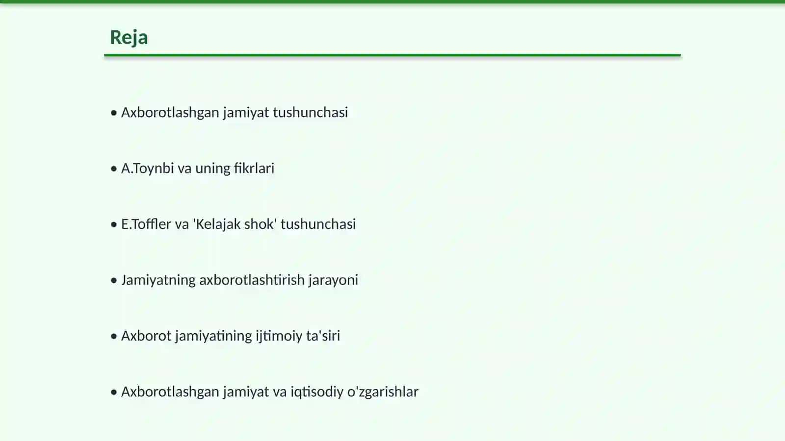 Axborotlashgan jamiyat va uning istiqbollari 2