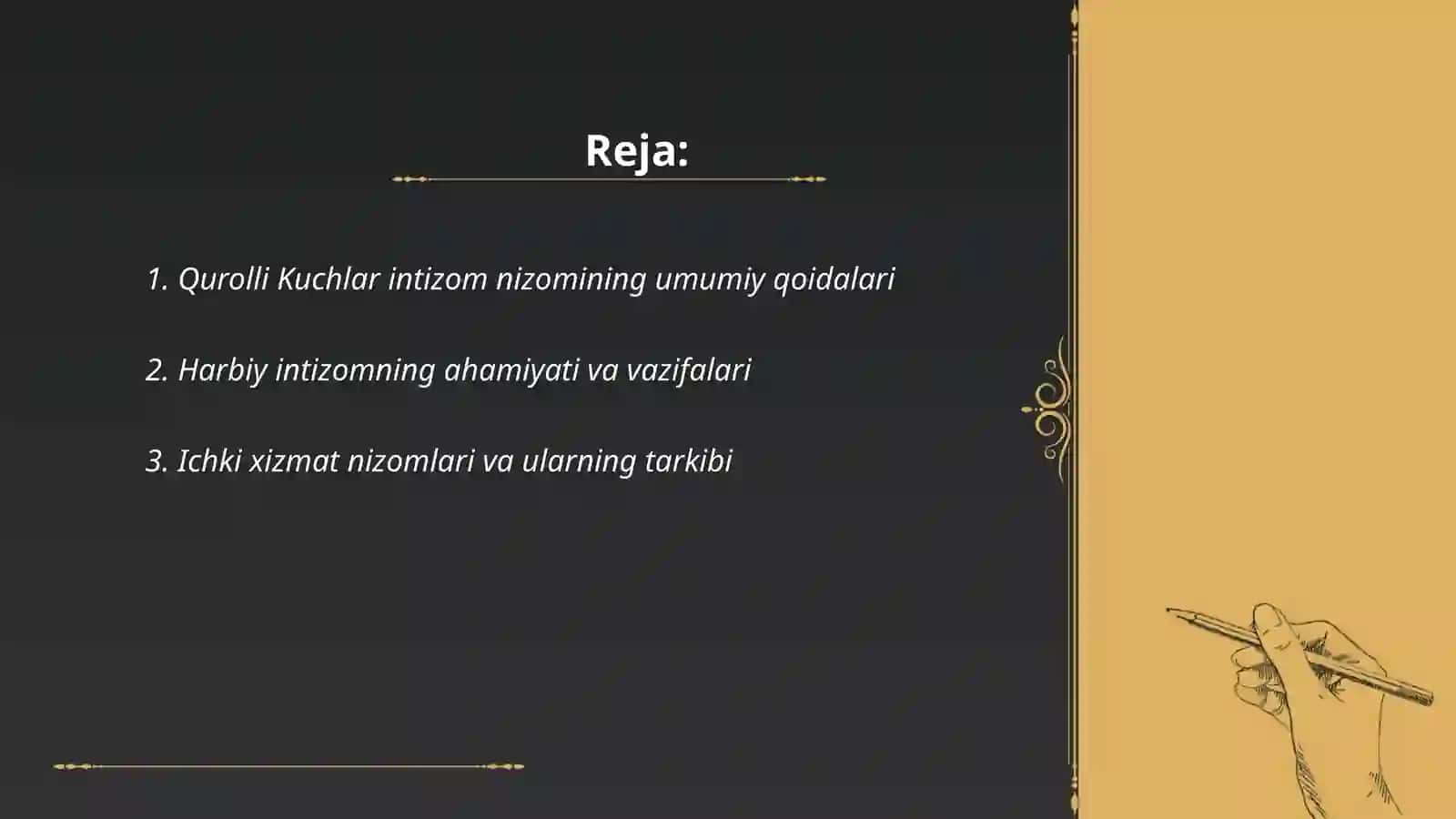 Harbiy intizomning ahamiyati va vazifalari 2