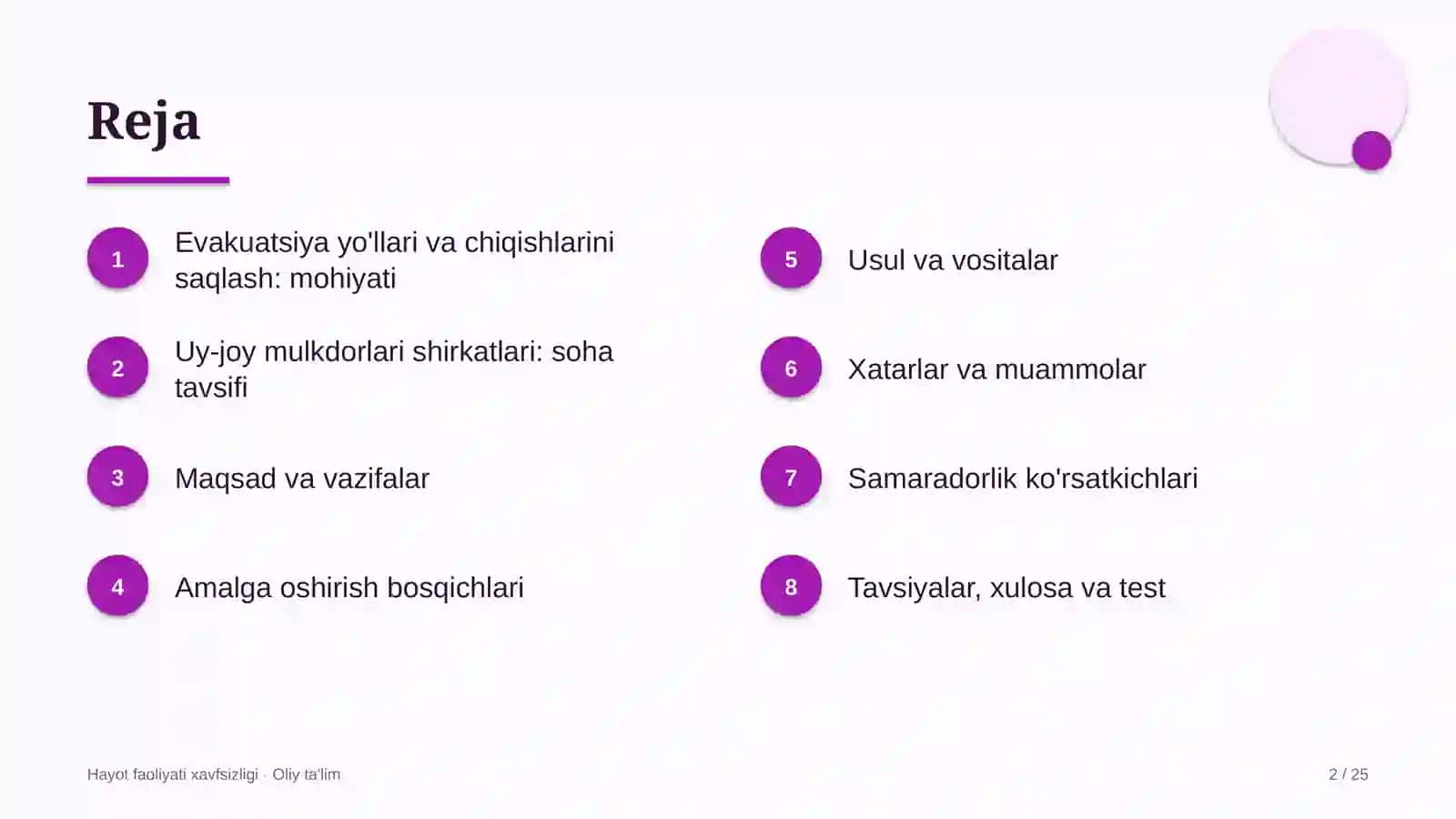 uy joy mulkdorlari shirkatlarida evakuatsiya yo'llari va chiqishlarini saqlash 7495 2