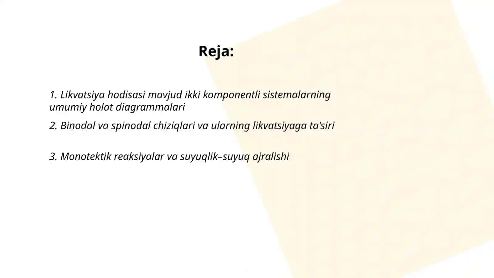 Likvatsiya hodisasi mavjud ikki komponentli sistemalarning umumiy holat diagrammalari 2