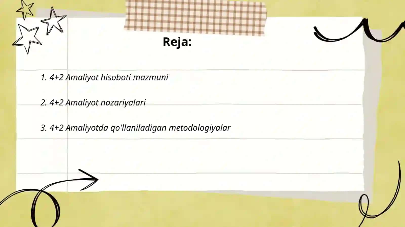 4+2 Amaliyot hisoboti 2