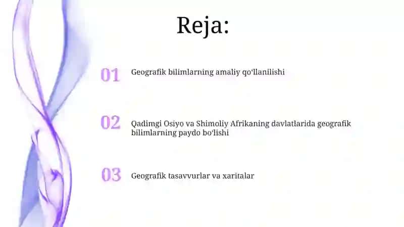 4-mavzu OsiyovaShimoliyAfrikaningqadimgidavlatlaridageografikbilimlarningpaydobölishi 2