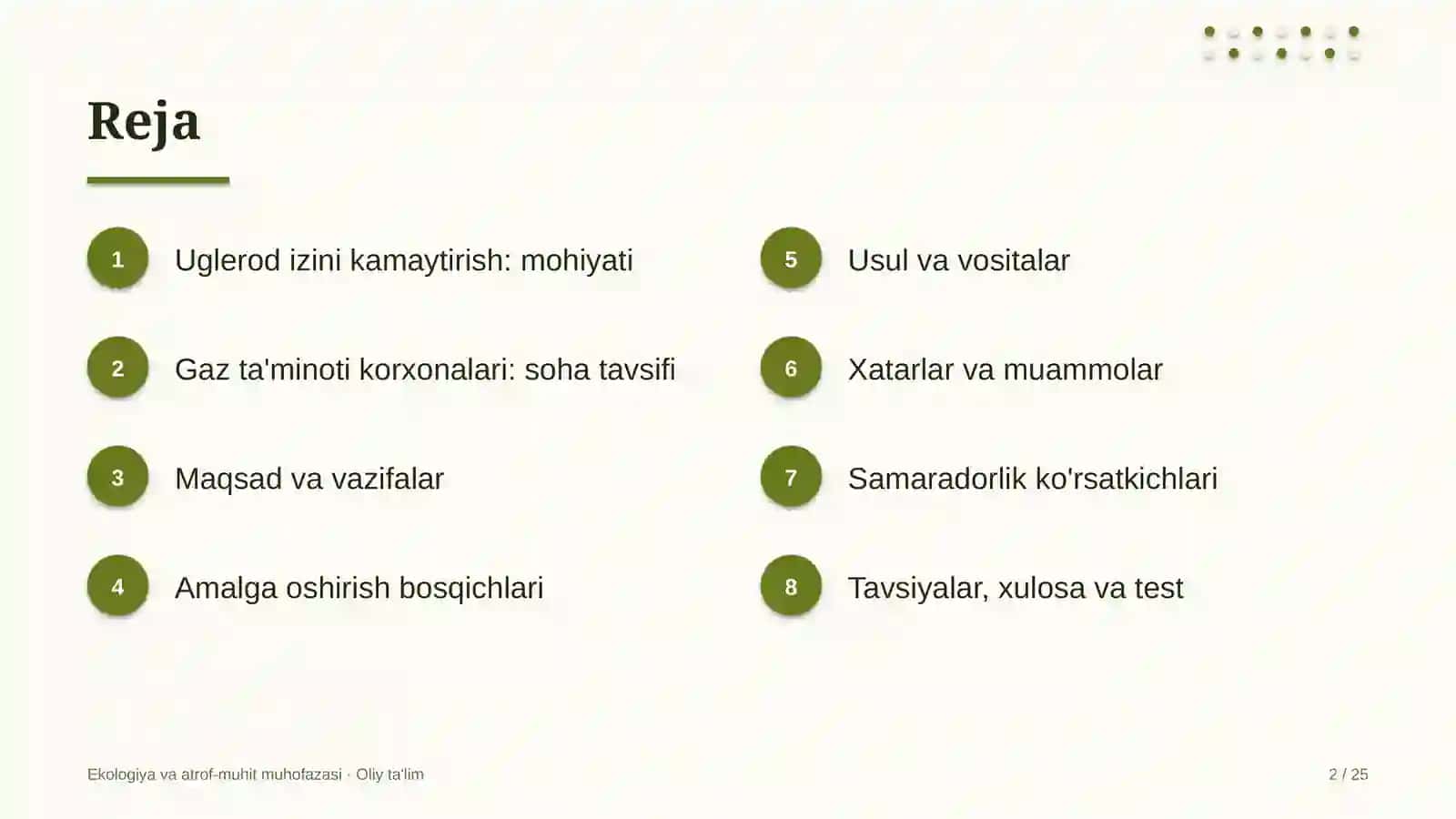 gaz ta'minoti korxonalarida uglerod izini kamaytirish 8633 2