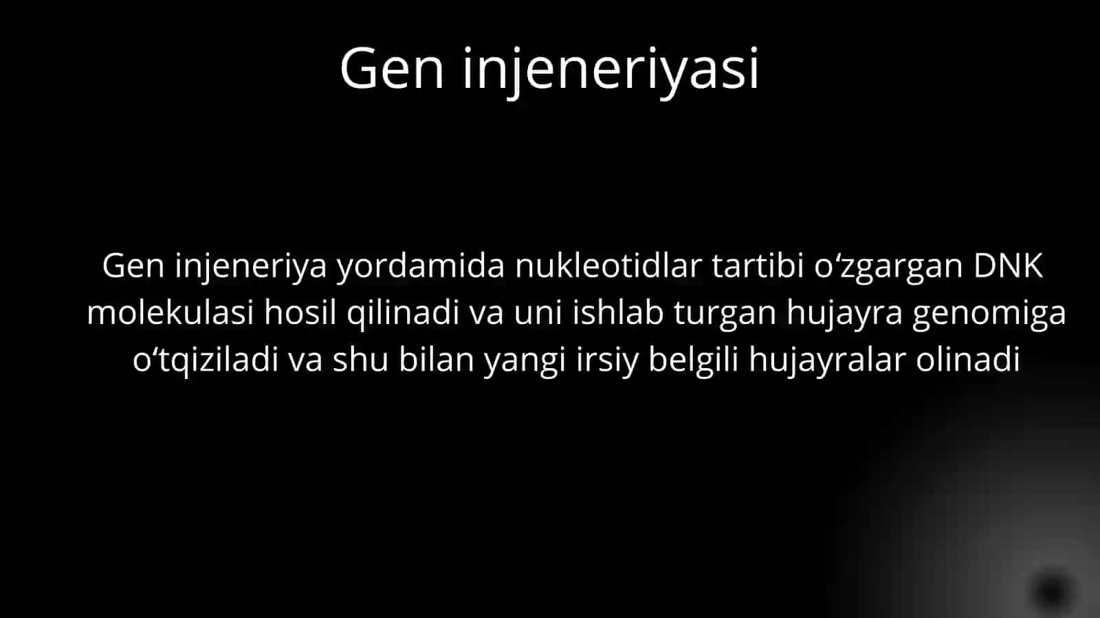 Genetik injeneriya 2
