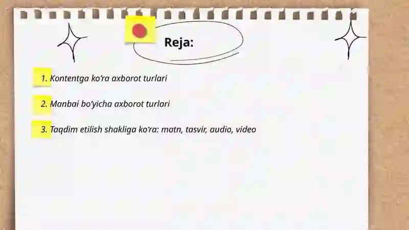 Axborot va uning turlari 2