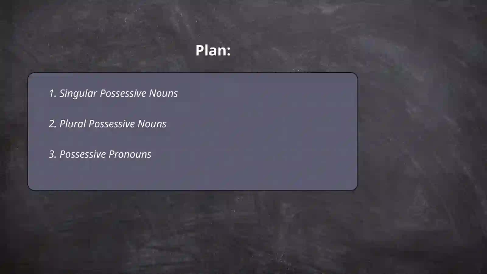 Possessives 2