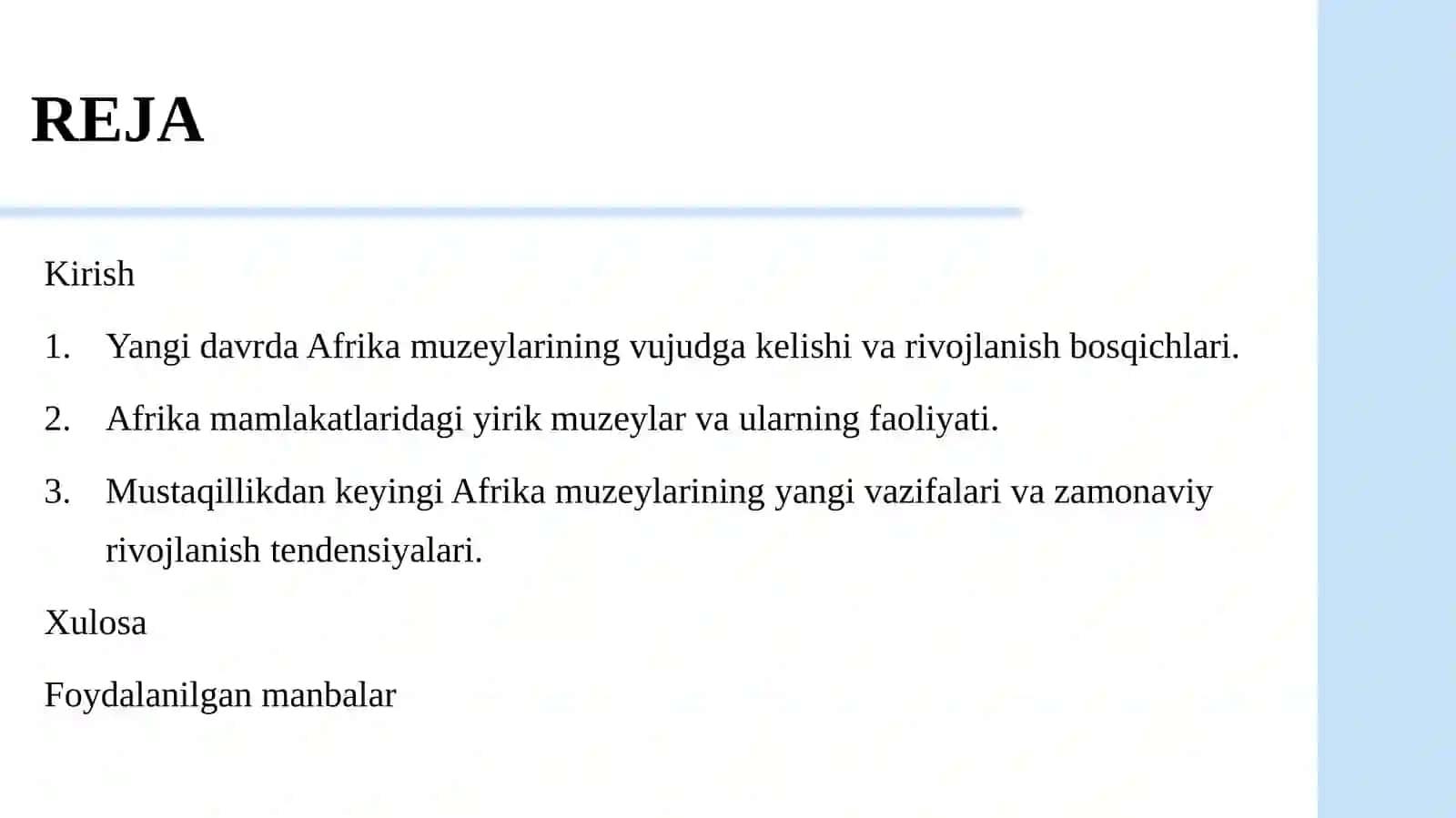 Yangi davrda Afrika muzeylari 2