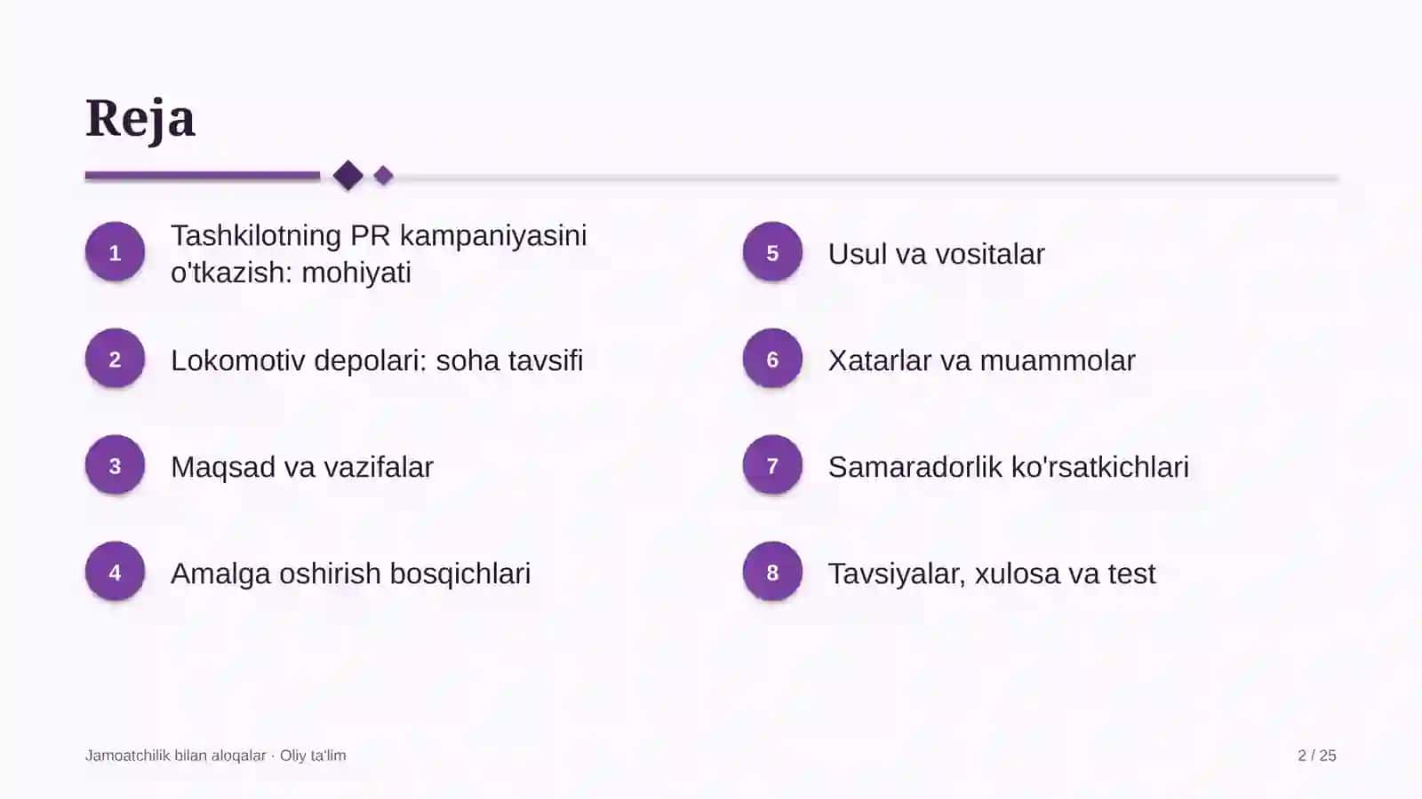 Lokomotiv depolarida tashkilotning PR kampaniyasini o'tkazish 2
