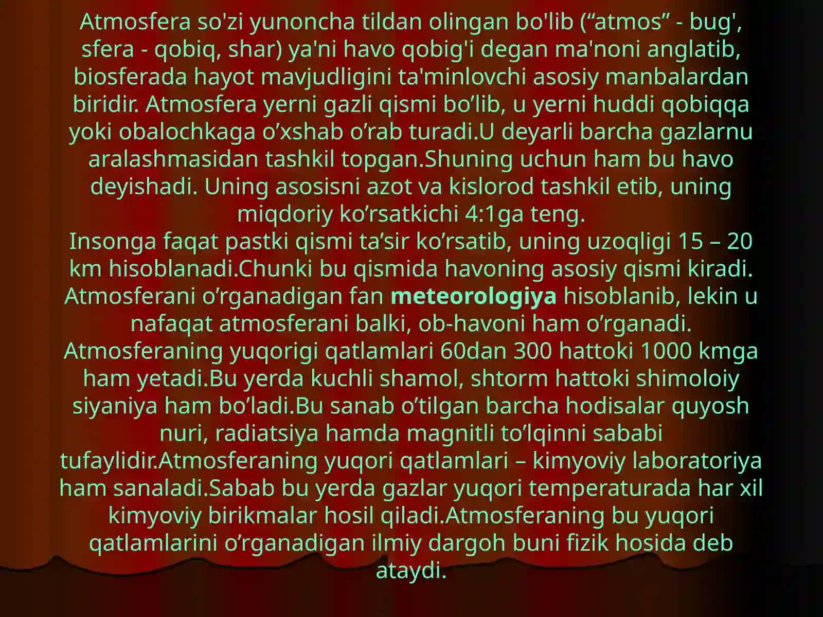 Atmosfera Havosi Ifloslanishi 2